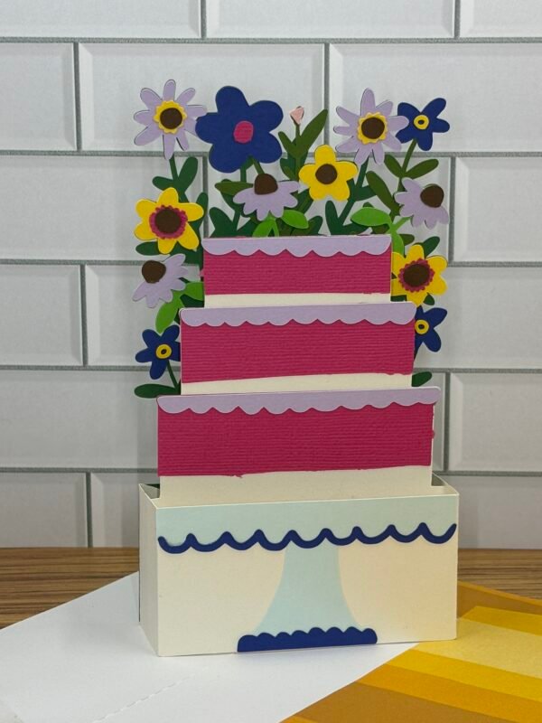 Wildflower Birthday Cake Pop-Up Card - Image 5