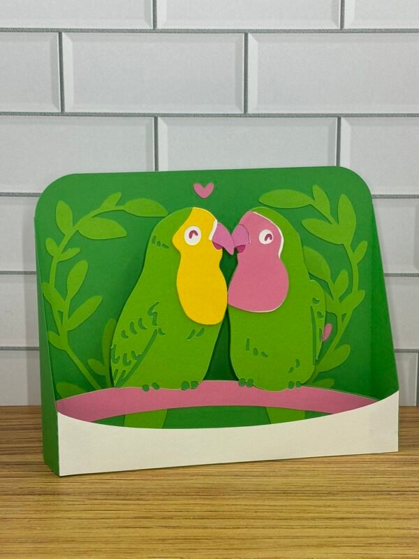 Love Birds Valentines Day Pop-Up Card - Image 3