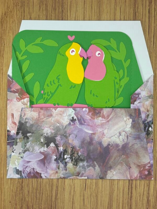 Love Birds Valentines Day Pop-Up Card - Image 6