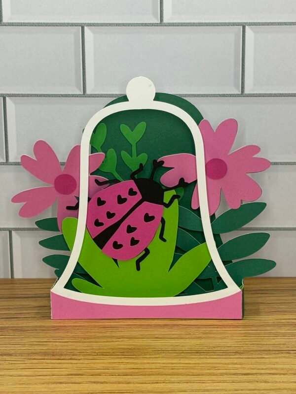 Lady Bug Valentines Day Pop-Up Card