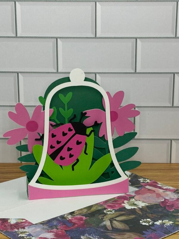 Lady Bug Valentines Day Pop-Up Card - Image 5