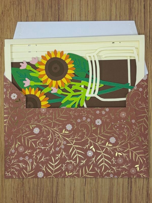 Sunflower Pop-Up Card - Image 6