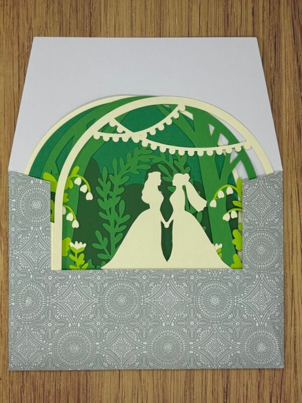 Elegant Wedding Pop-Up Card - Image 6