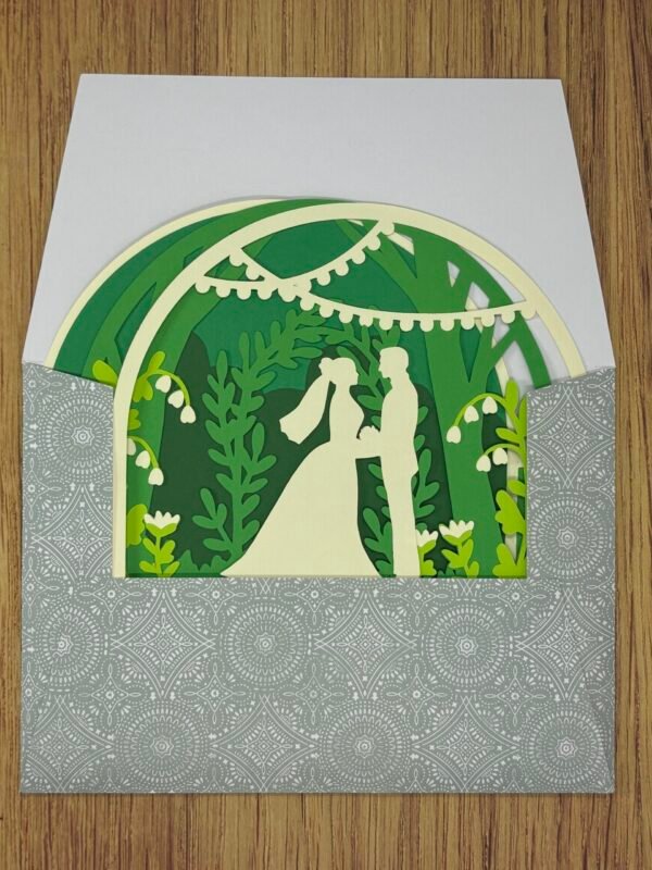 Elegant Wedding Pop-Up Card - Image 11