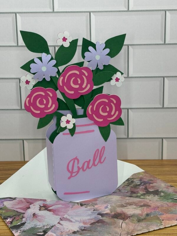 Jar of Roses Pop-Up Card - Image 5