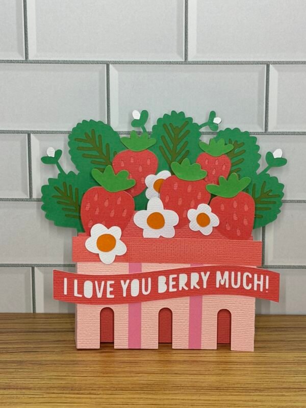 Strawberry Basket Pop-Up Card