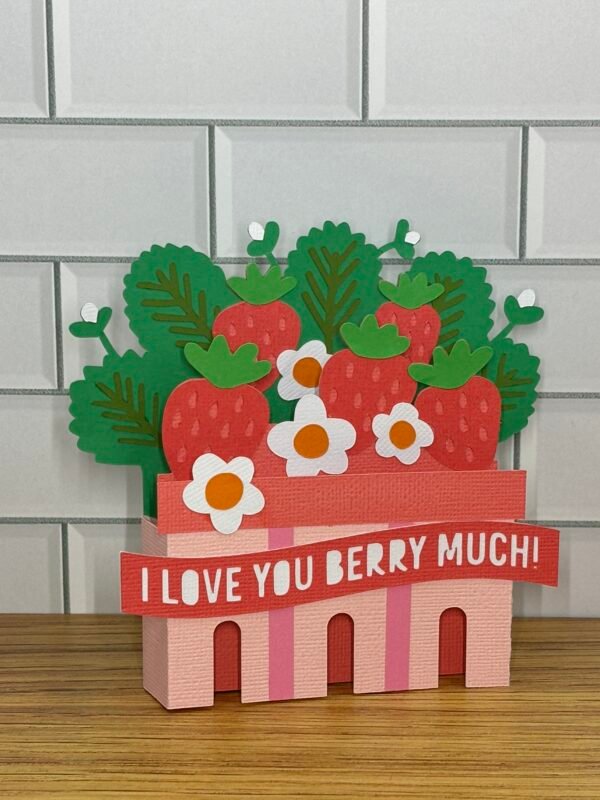 Strawberry Basket Pop-Up Card - Image 3