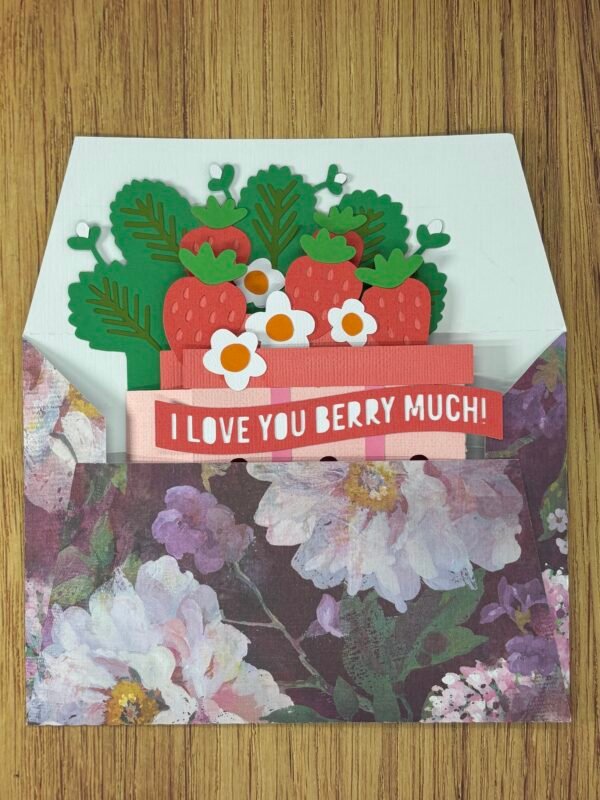 Strawberry Basket Pop-Up Card - Image 6