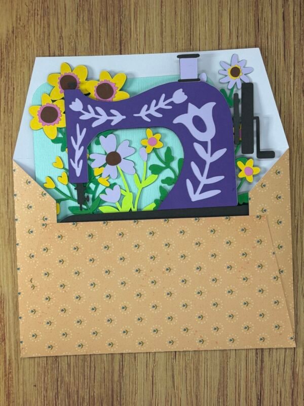 Sewing Machine Pop-Up Card - Image 2