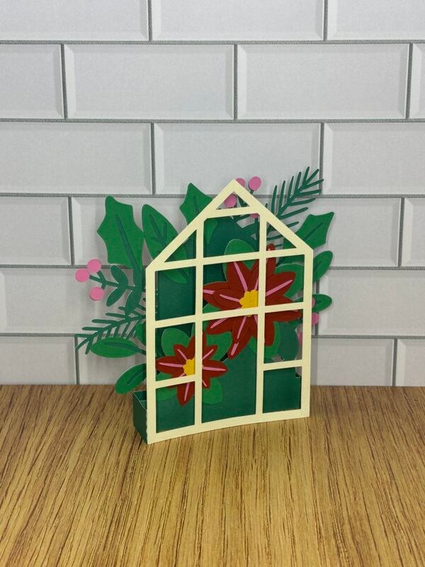 Christmas Greenhouse Pop-Up Card - Image 3