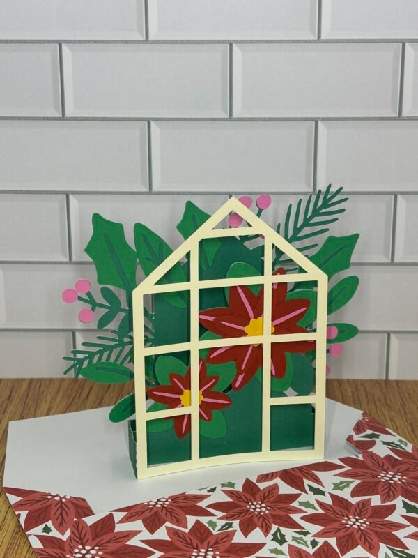 Christmas Greenhouse Pop-Up Card - Image 5