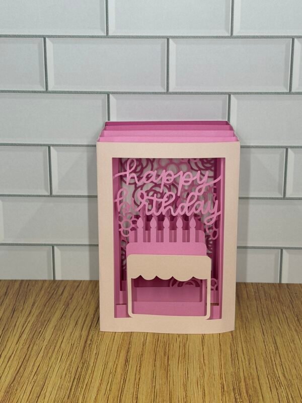 Birthday Cake Shadowbox Card