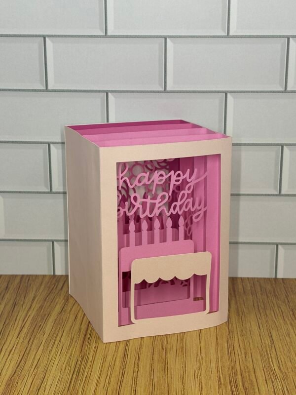 Birthday Cake Shadowbox Card - Image 3