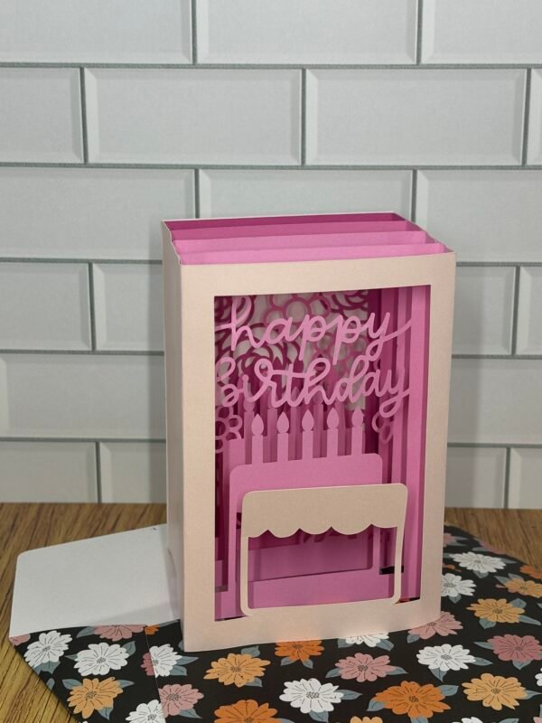 Birthday Cake Shadowbox Card - Image 5