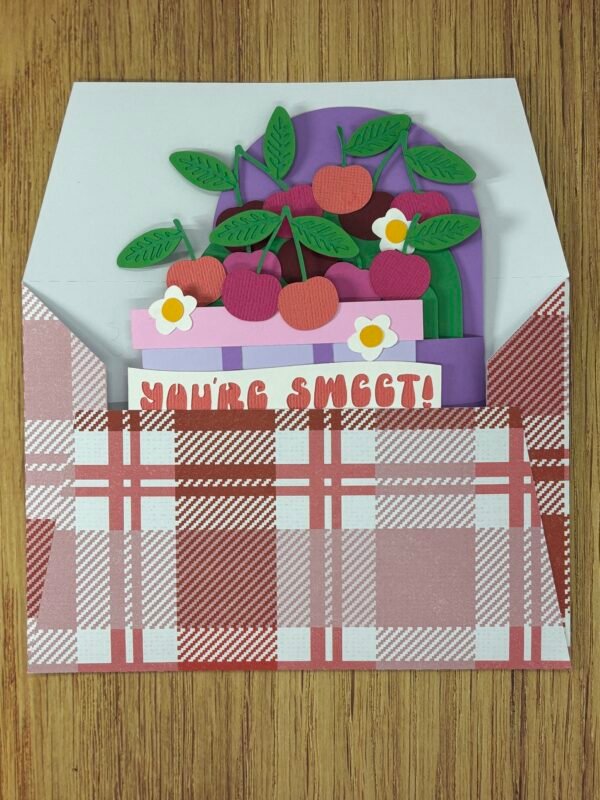 Cherry Basket Pop-Up Card - Image 6