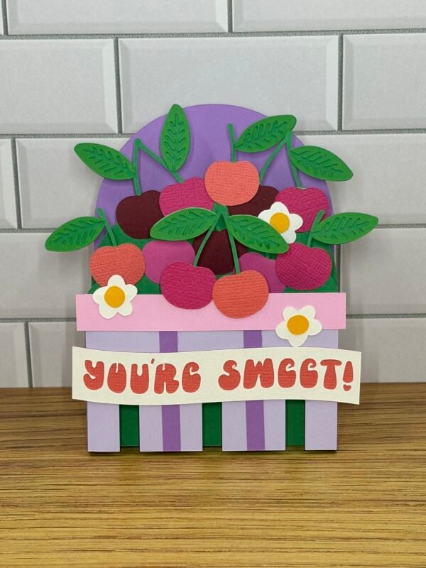 Cherry Basket Pop-Up Card