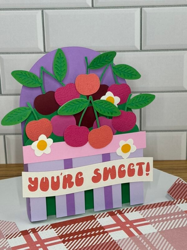 Cherry Basket Pop-Up Card - Image 5