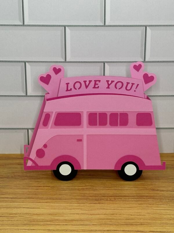 VW Bus Pop-Up Card